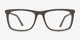 Instance Brun Acetate-metal Montures de lunettes de vue d'EyeBuyDirect, Vue de Face