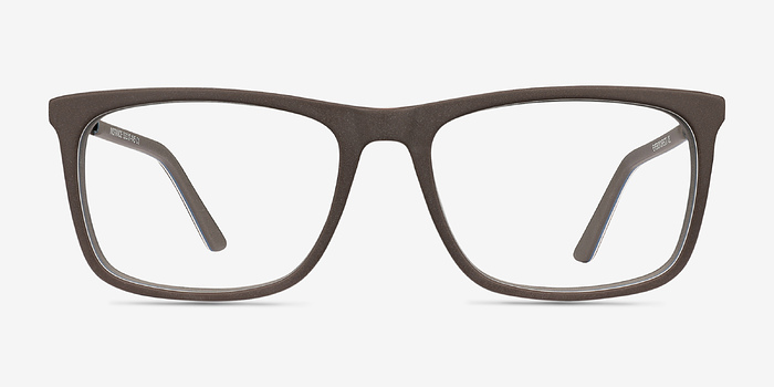 Instance Brun Acetate-metal Montures de lunettes de vue d'EyeBuyDirect