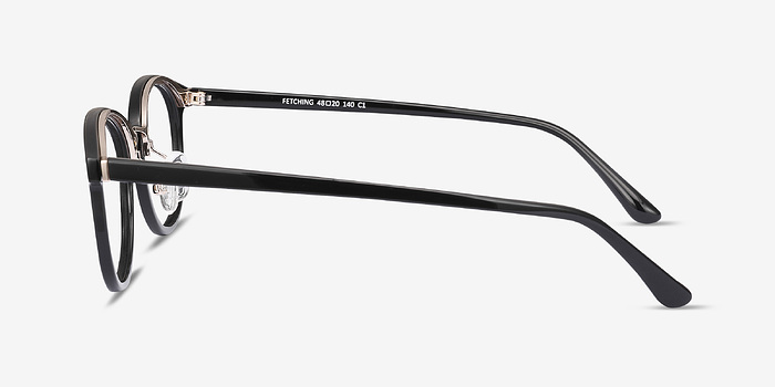 Fetching Black Golden Métal Montures de lunettes de vue d'EyeBuyDirect