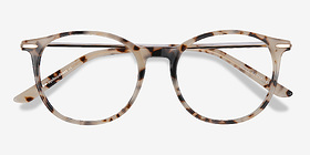 Quill Écaille ivoire Acetate-metal Montures de lunettes de vue d'EyeBuyDirect, Vue Rapprochée