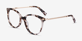 Attitude Écaille ivoire Acetate-metal Montures de lunettes de vue d'EyeBuyDirect, Vue d'Angle