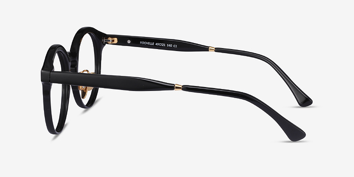 Rochelle Noir Métal Montures de lunettes de vue d'EyeBuyDirect