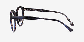 Rochelle Blue Tortoise Métal Montures de lunettes de vue d'EyeBuyDirect, Vue de Côté