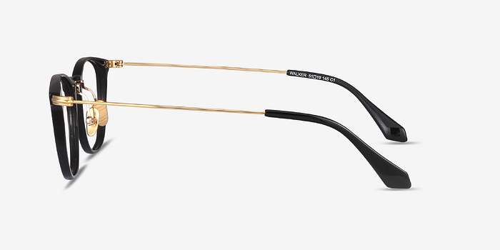 Walker Noir Métal Montures de lunettes de vue d'EyeBuyDirect