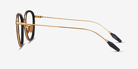 Thrive Noir Métal Montures de lunettes de vue d'EyeBuyDirect, Vue de Côté