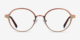 Observer Bronze Acetate-metal Montures de lunettes de vue d'EyeBuyDirect, Vue de Face