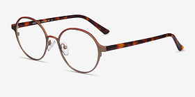 Observer Bronze Acetate-metal Montures de lunettes de vue d'EyeBuyDirect, Vue d'Angle