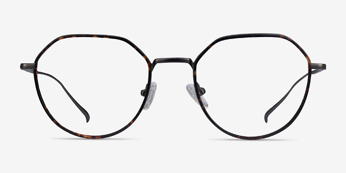 Huxley Tortoise  Gunmetal Métal Montures de lunettes de vue d'EyeBuyDirect