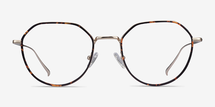 Huxley Tortoise  Golden Métal Montures de lunettes de vue d'EyeBuyDirect