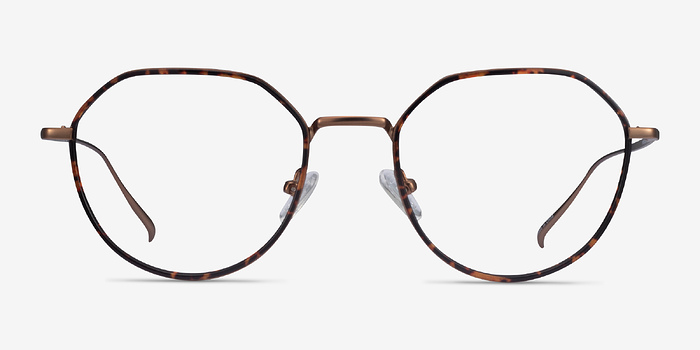 Huxley Tortoise  Bronze Métal Montures de lunettes de vue d'EyeBuyDirect
