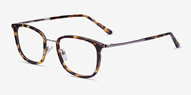Barnaby Écailles Acetate-metal Montures de lunettes de vue d'EyeBuyDirect, Vue d'Angle
