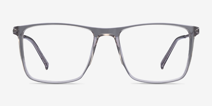 Cooper Clear Gray Métal Montures de lunettes de vue d'EyeBuyDirect