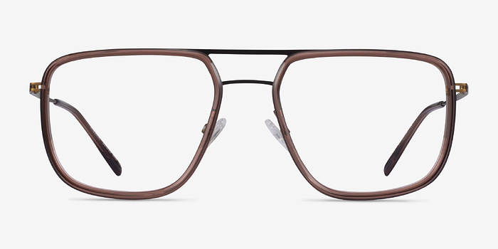 Cassian Brown Bronze Métal Montures de lunettes de vue d'EyeBuyDirect