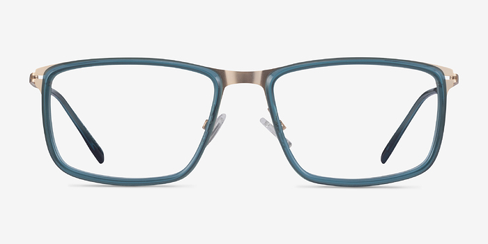 Kairo Teal  Gold Métal Montures de lunettes de vue d'EyeBuyDirect