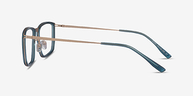 Kairo Teal  Gold Métal Montures de lunettes de vue d'EyeBuyDirect, Vue de Côté