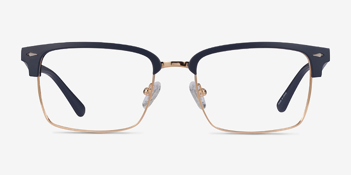 Renaissance Matte Blue & Gold Plastique Montures de lunettes de vue d'EyeBuyDirect