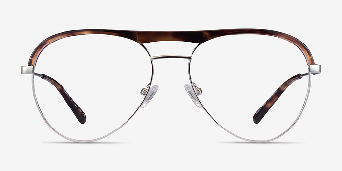 Mission Tortoise & Silver Acetate-metal Montures de lunettes de vue d'EyeBuyDirect