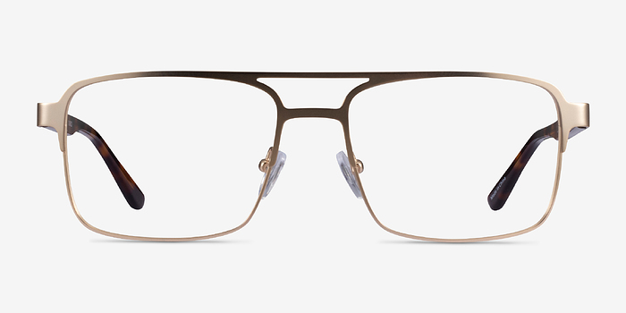Gustave Gold Tortoise Métal Montures de lunettes de vue d'EyeBuyDirect