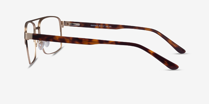 Gustave Gold Tortoise Métal Montures de lunettes de vue d'EyeBuyDirect