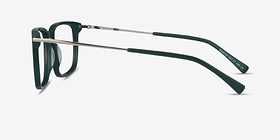 Boscus Green Silver Métal Montures de lunettes de vue d'EyeBuyDirect, Vue de Côté