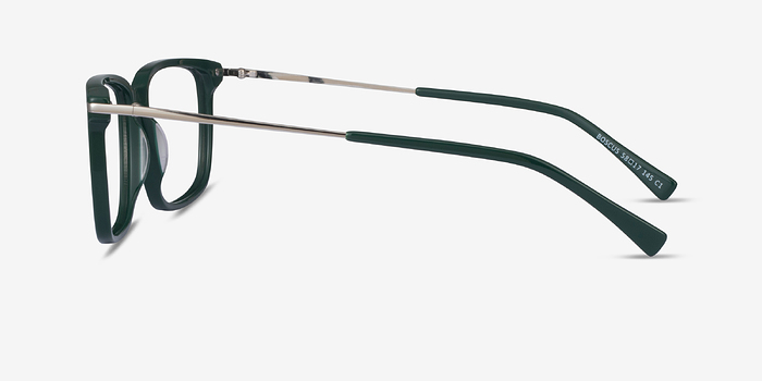 Boscus Green Silver Métal Montures de lunettes de vue d'EyeBuyDirect