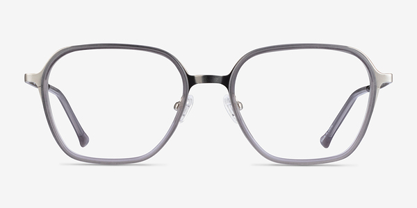 Atami Gray Silver Métal Montures de lunettes de vue