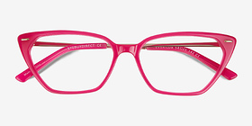 Everilda Rose Métal Montures de lunettes de vue d'EyeBuyDirect, Vue Rapprochée
