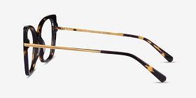 Delancey Tortoise Gold Métal Montures de lunettes de vue d'EyeBuyDirect, Vue de Côté
