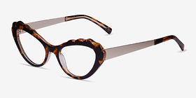 Lingo Écailles Métal Montures de lunettes de vue d'EyeBuyDirect, Vue d'Angle