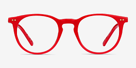 Volta Rouge Métal Montures de lunettes de vue d'EyeBuyDirect, Vue de Face