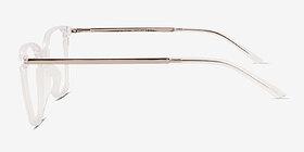 Study Transparent Métal Montures de lunettes de vue d'EyeBuyDirect, Vue de Côté