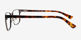 Milton Noir Métal Montures de lunettes de vue d'EyeBuyDirect, Vue de Côté