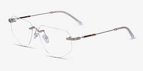 Artifact Doré Métal Montures de lunettes de vue d'EyeBuyDirect, Vue d'Angle