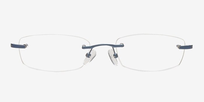 Clem Bleu marine  Métal Montures de lunettes de vue d'EyeBuyDirect