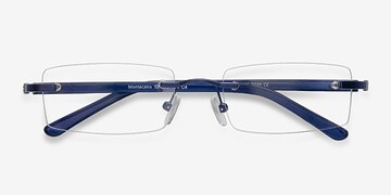 Bleu Montecelio -  Légèreté Métal Lunettes de vue
