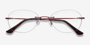 Burgundy Fragment -  Légèreté Métal Lunettes de vue