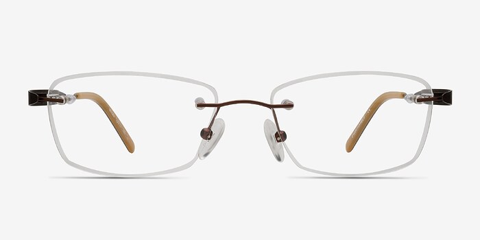 Minute Brun Métal Montures de lunettes de vue d'EyeBuyDirect