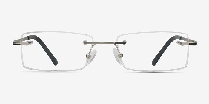 Evasive Argenté Métal Montures de lunettes de vue d'EyeBuyDirect