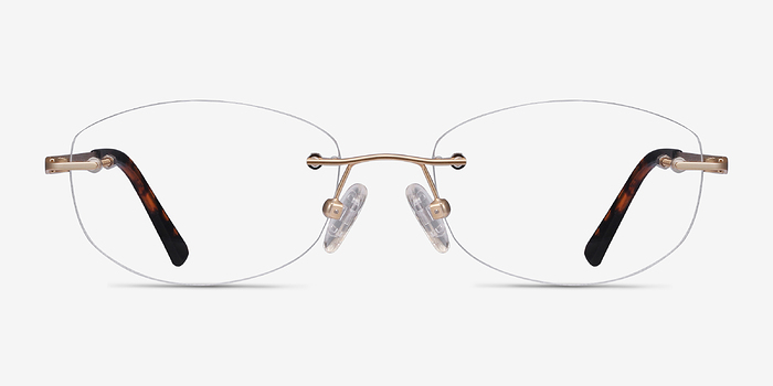 Athena Doré Métal Montures de lunettes de vue d'EyeBuyDirect