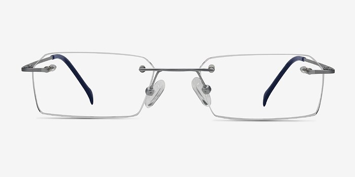 Floe Argenté Titanium Montures de lunettes de vue d'EyeBuyDirect