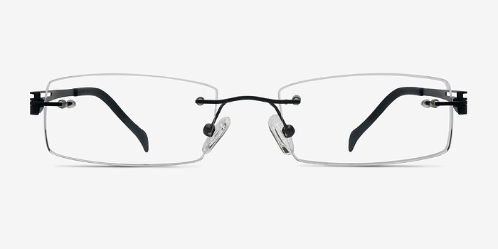Lance Noir Titanium Montures de lunettes de vue d'EyeBuyDirect
