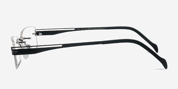 Lance Noir Titanium Montures de lunettes de vue d'EyeBuyDirect