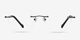 Shine Noir Titanium Montures de lunettes de vue d'EyeBuyDirect, Vue de Face