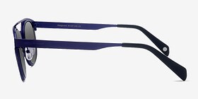 Playground Bleu Métal Soleil de Lunette de vue d'EyeBuyDirect, Vue de Côté