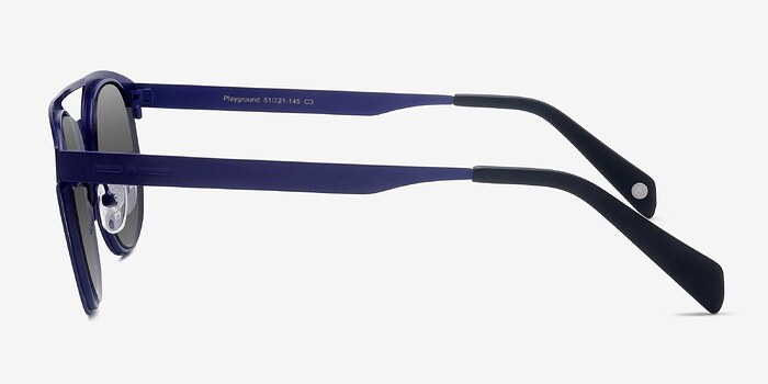 Playground Bleu Métal Soleil de Lunette de vue d'EyeBuyDirect