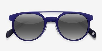 Bleu Playground -  Métal Lunettes de soleil