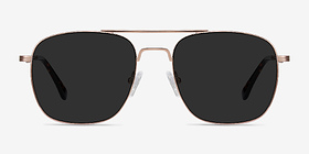 Sun Fame Or rose Métal Soleil de Lunette de vue d'EyeBuyDirect, Vue de Face