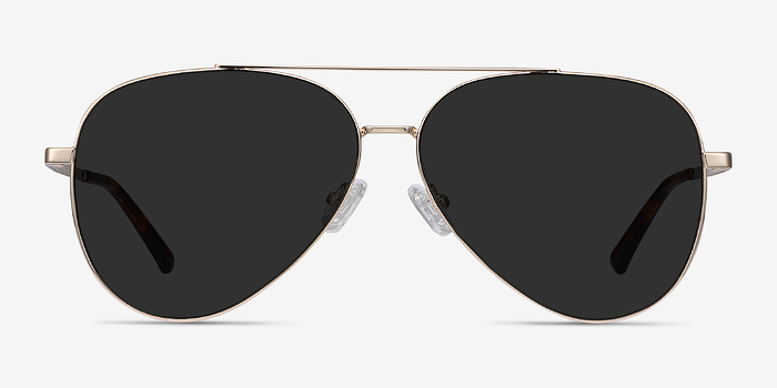 Flier Doré Métal Soleil de Lunette de vue d'EyeBuyDirect