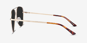 Flier Doré Métal Soleil de Lunette de vue d'EyeBuyDirect, Vue de Côté