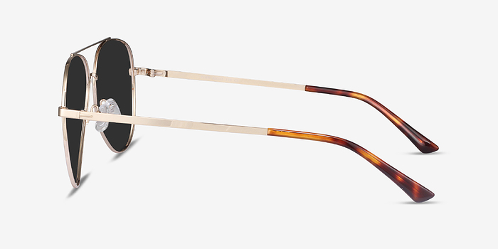 Flier Doré Métal Soleil de Lunette de vue d'EyeBuyDirect